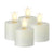 1.5" x 2" Moving Flame set/4 Ivory Tealight Candles - Zinnias Gift Boutique