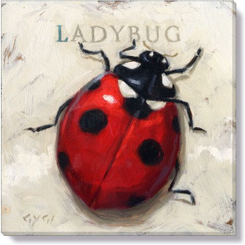 Lady Bug Giclee Wall Art - Zinnias Gift Boutique