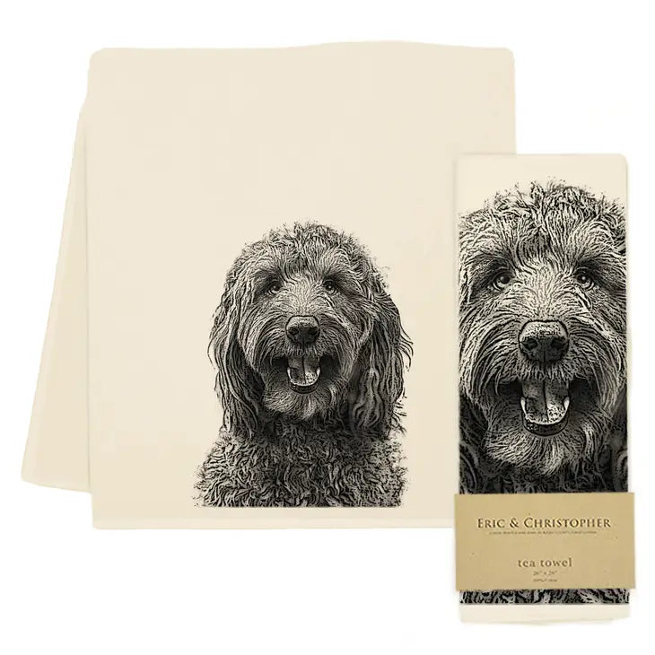 Labradoodle Tea Towel - Zinnias Gift Boutique