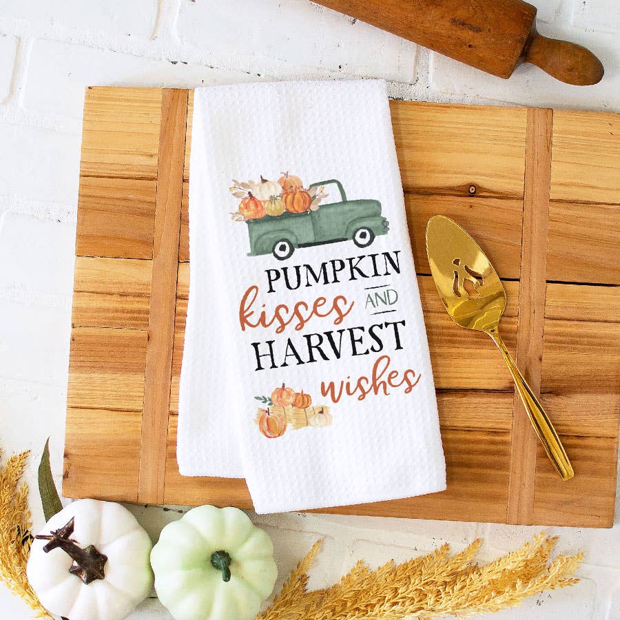 Pumpkin Harvest Kitchen Towel - Zinnias Gift Boutique