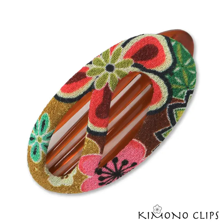 Oval Swirl Clip - Zinnias Gift Boutique