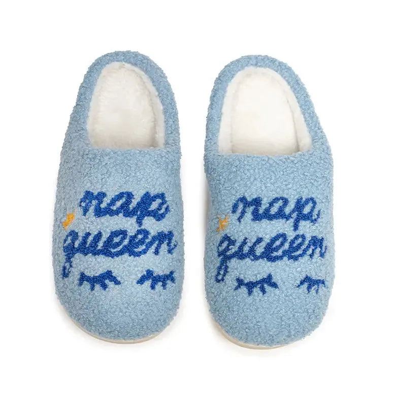 Indoor / Outdoor Slippers - "Nap Queen" - Zinnias Gift Boutique