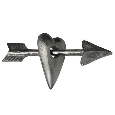 Cupids Arrow, Raw Aluminum - Sm - Zinnias Gift Boutique