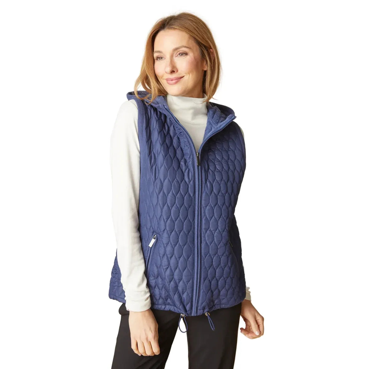 Quilted Zip Vest - Zinnias Gift Boutique