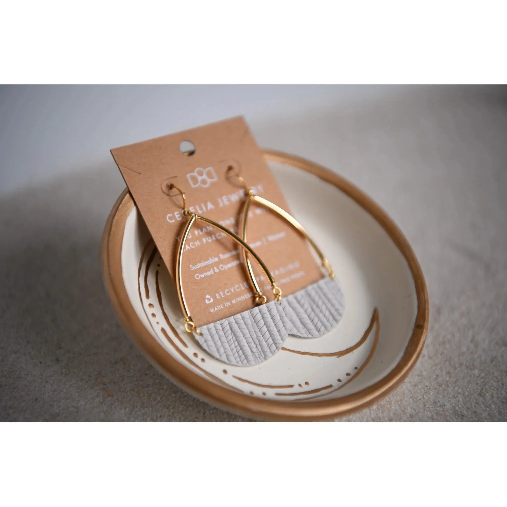 Half Moon Teardrop Earrings - Zinnias Gift Boutique