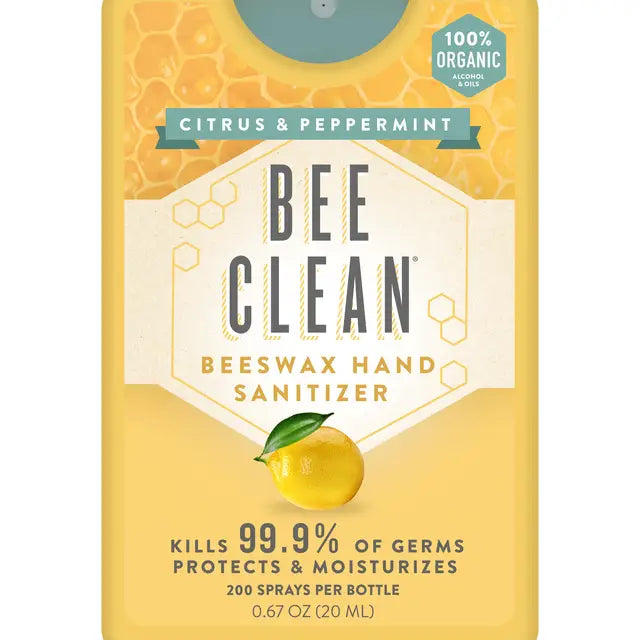 Organic Beeswax Bee Clean Hand Sanitizer - Zinnias Gift Boutique