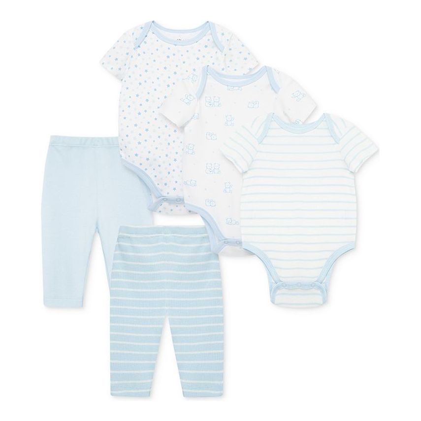 Baby Wonder 5-Pack Bodysuit Pant Set