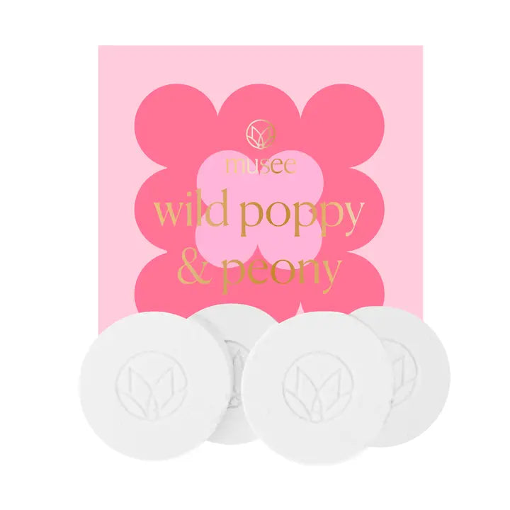 Wild Poppy and Peony Shower Steamers - Zinnias Gift Boutique