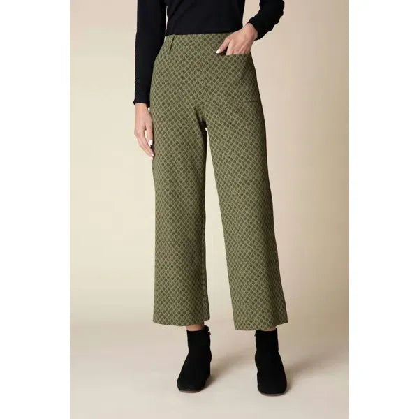 Luxe Ponte Stamped Floral Diamond Pant - Zinnias Gift Boutique