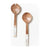 Serving Spoons Mother of Pearl Wood - Zinnias Gift Boutique