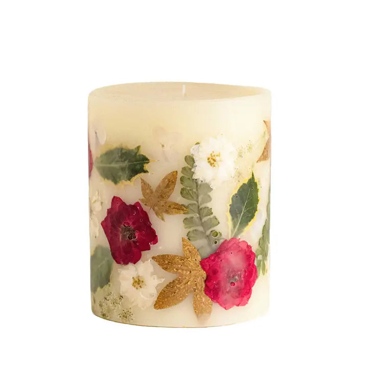 Winterberry Frost Botanical Pillar - Zinnias Gift Boutique