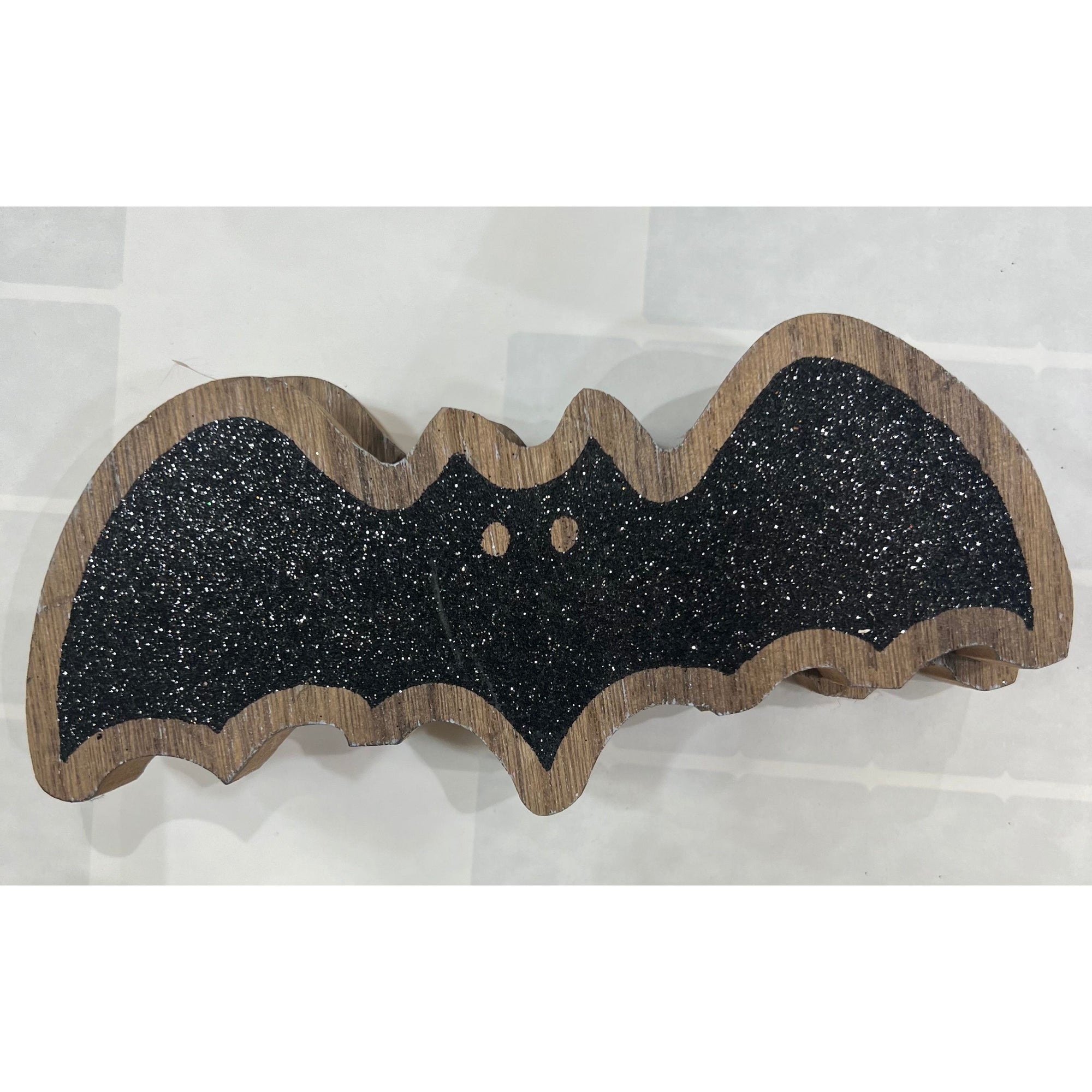 Black Bat Glitter Cutout - Zinnias Gift Boutique