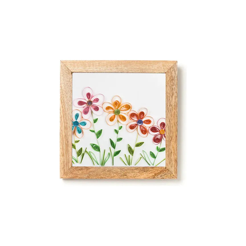 Frame 6 x 6 Bimale Carved wood - Zinnias Gift Boutique