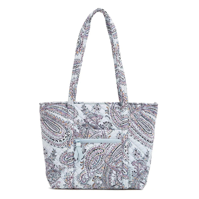 Small Vera Tote Bag Soft Sky Paisley - Zinnias Gift Boutique