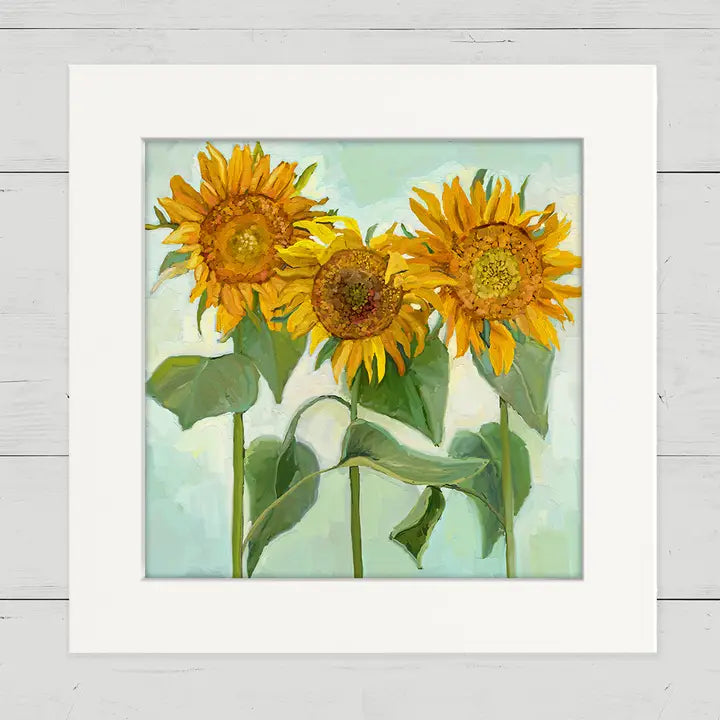 Sunflower Field Happy Square - Zinnias Gift Boutique