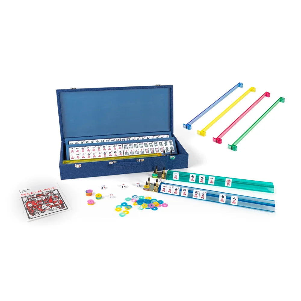 Mahjong set blue - Zinnias Gift Boutique