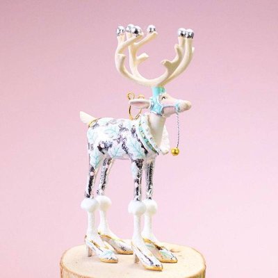 Moonbeam Vixen Reindeer Mini Ornament - Zinnias Gift Boutique