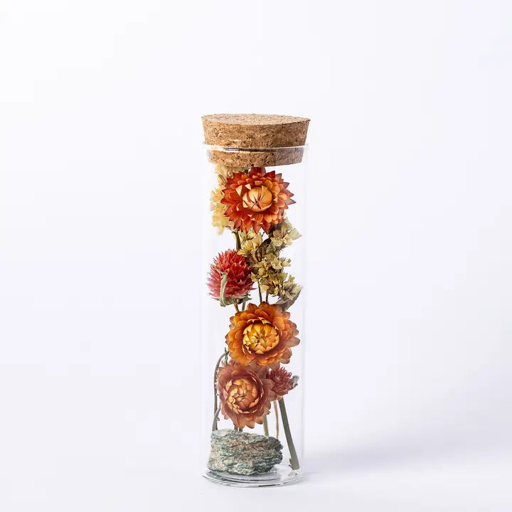 Dried Floral Herbarium Earth Vessel Fuchsite - Medium - Zinnias Gift Boutique