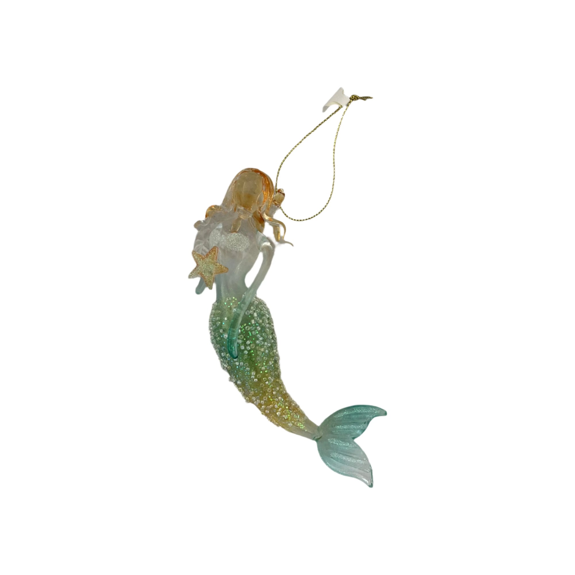 Glass Encrusted Mermaid ornament - Zinnias Gift Boutique