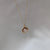 Petite Champagne Bezel Necklace - Zinnias Gift Boutique