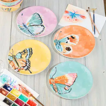 Butterflies Dishware - Zinnias Gift Boutique