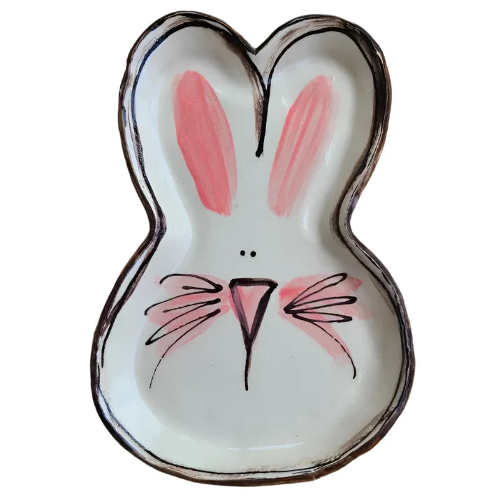 Bunny Face Plate - Zinnias Gift Boutique
