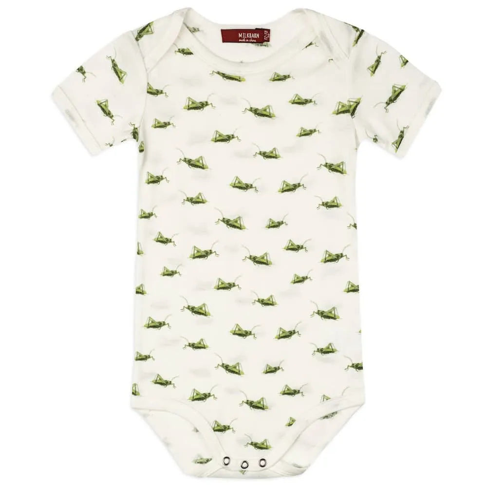 Organic One Piece Grasshopper - Zinnias Gift Boutique