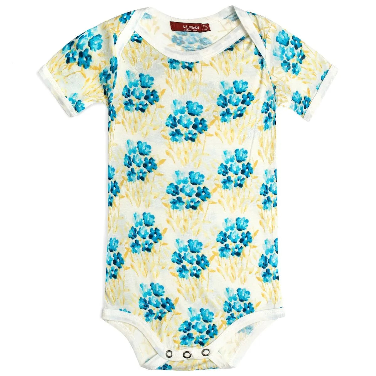 Organic One Piece Sky Floral - Zinnias Gift Boutique