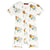 Floral Bicycle Bamboo Shortall - Zinnias Gift Boutique