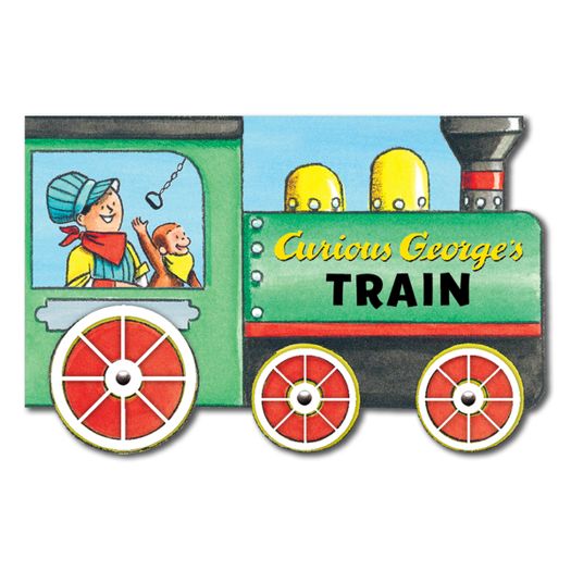 Curious George's Train (Mini Movers Shaped Board Books) - Zinnias Gift Boutique