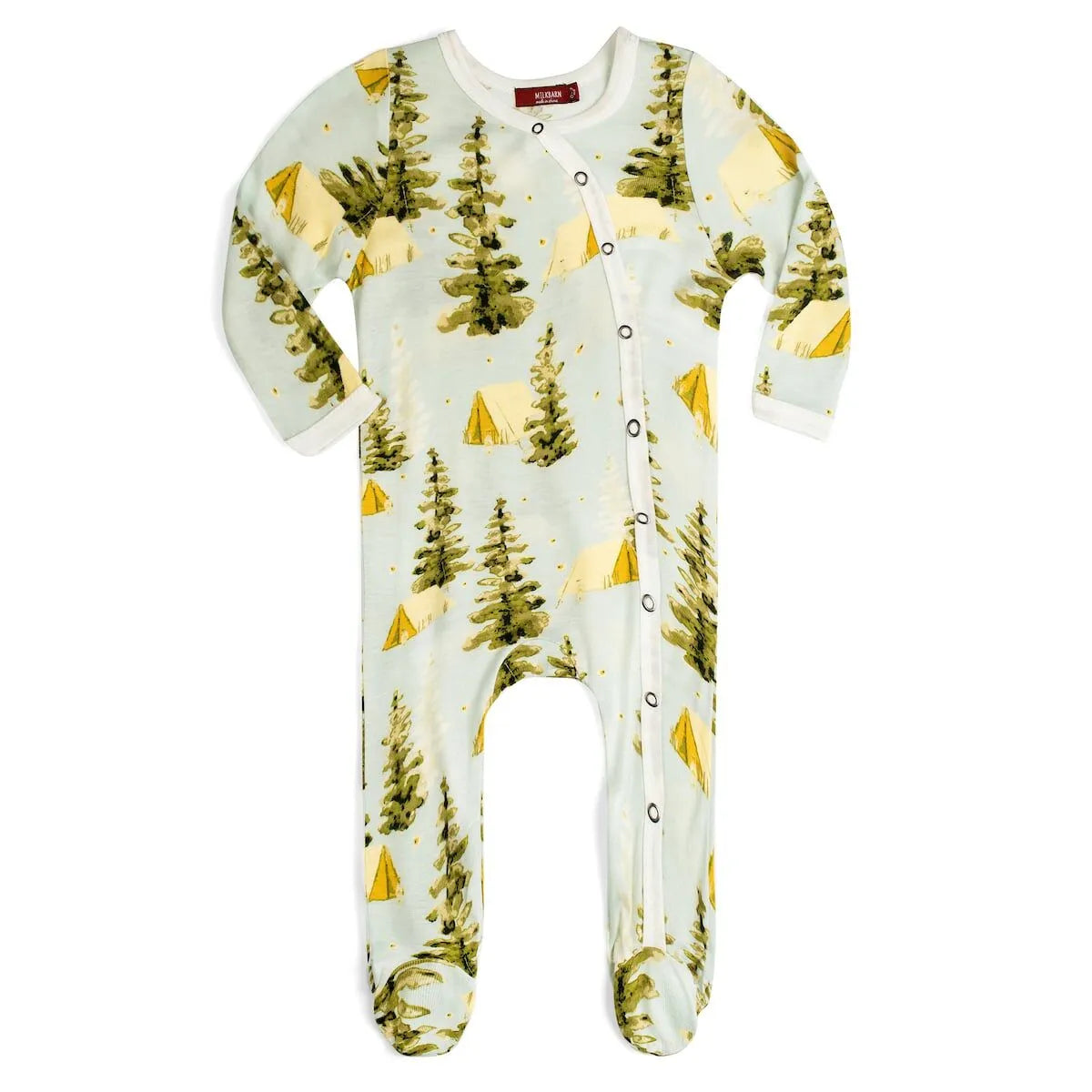 Bamboo Footed Romper - Ornaments