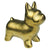 Dog, Ceramic, Gold - Zinnias Gift Boutique