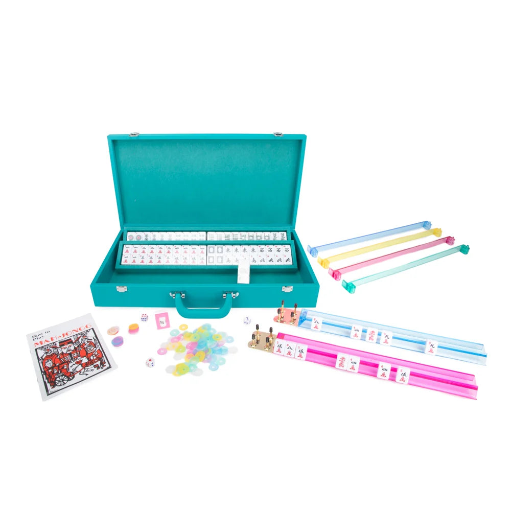 Mahjong set teal - Zinnias Gift Boutique