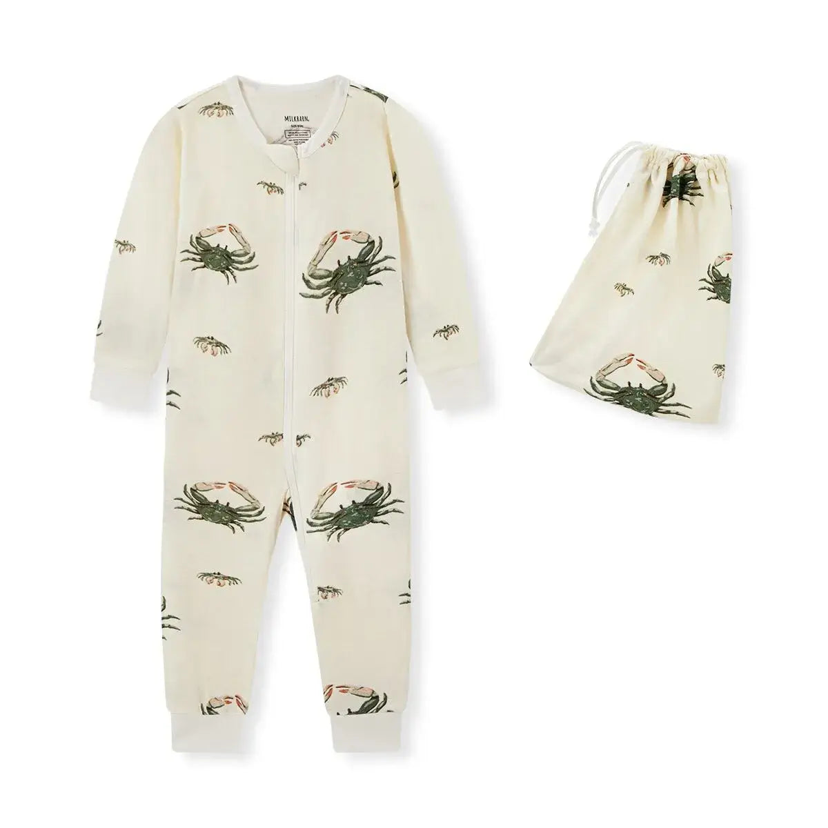 Ornament Organic Zipper Pajama