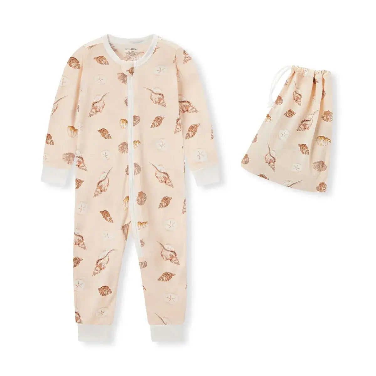 Ornament Organic Zipper Pajama