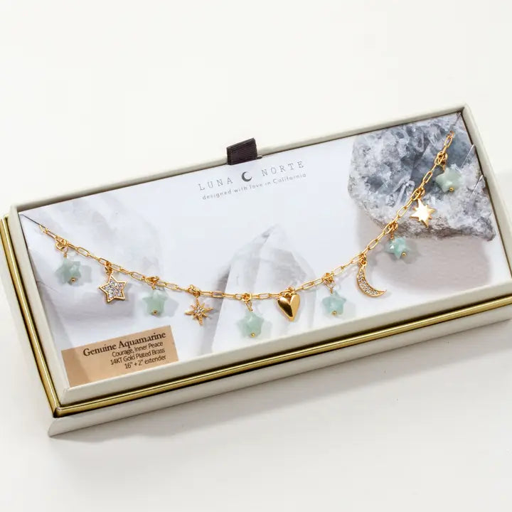 Starry Love Charm Necklace - Zinnias Gift Boutique