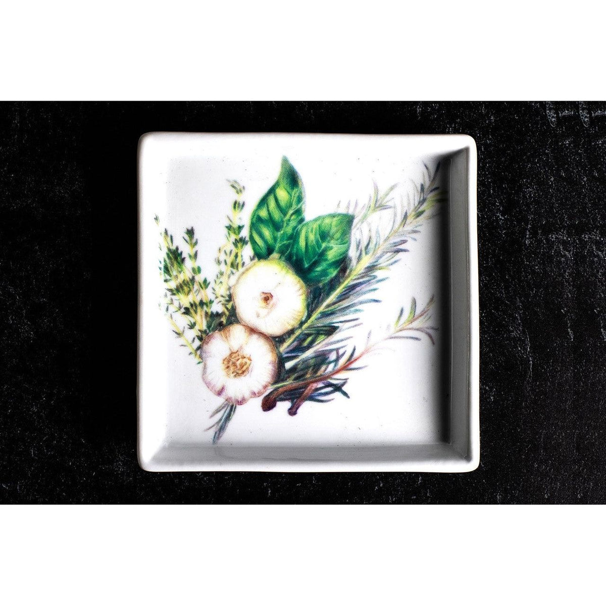 Small dipping plate - Garlic - Zinnias Gift Boutique