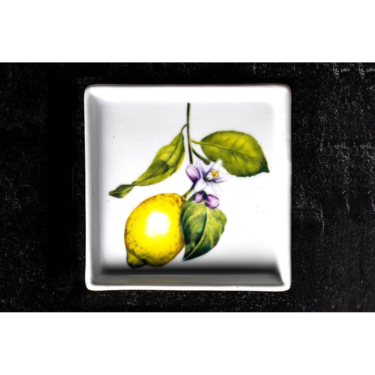 Small Dipping Plate: Lemon - Zinnias Gift Boutique