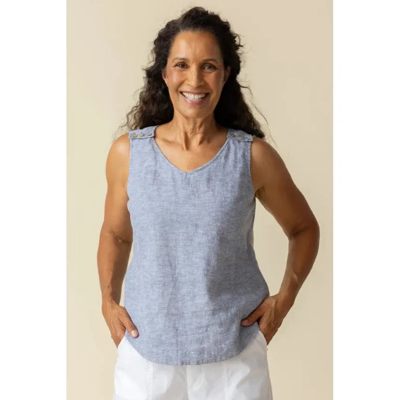 Freshen Up Tank - Indigo - Zinnias Gift Boutique