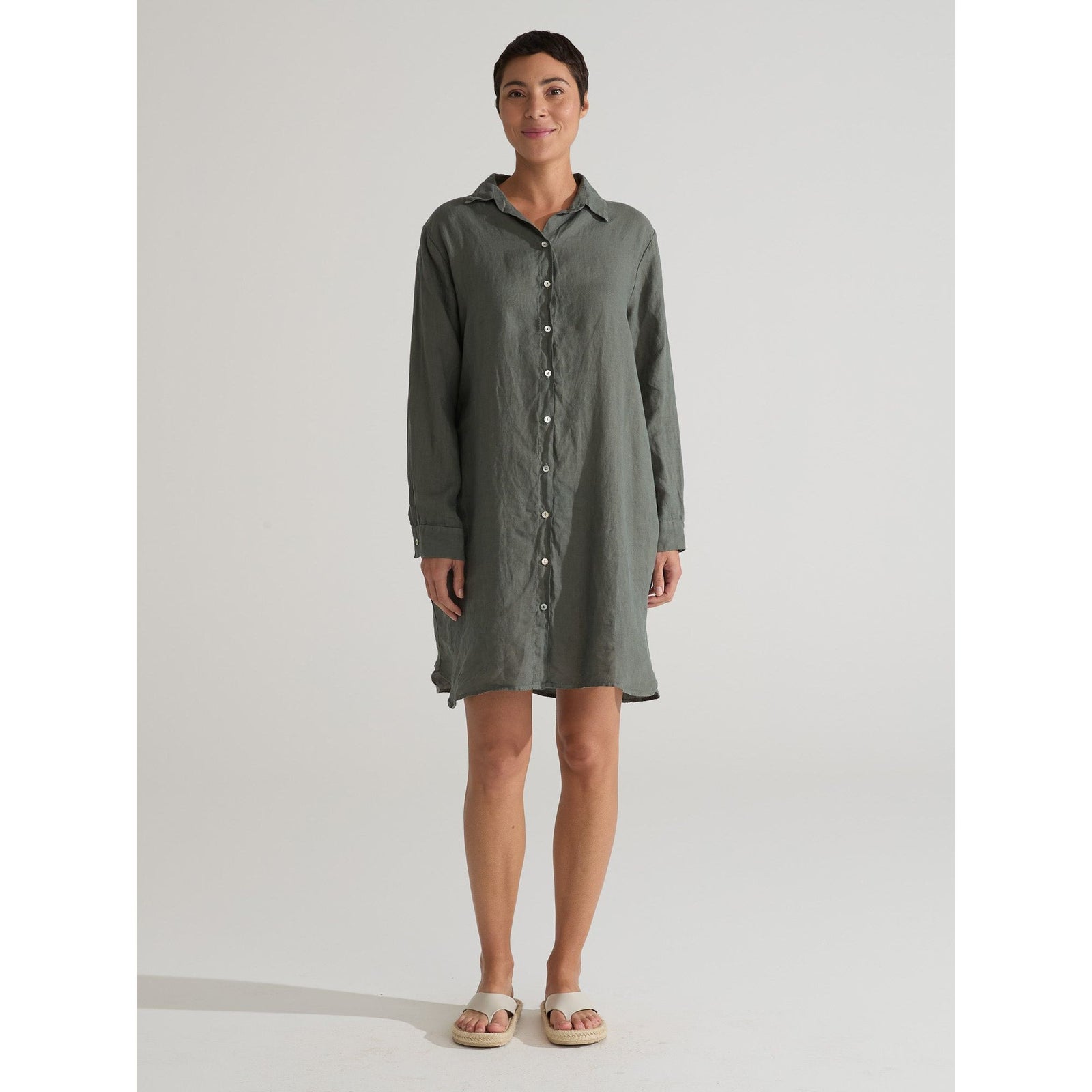 Shirt Dress - Clay - Zinnias Gift Boutique
