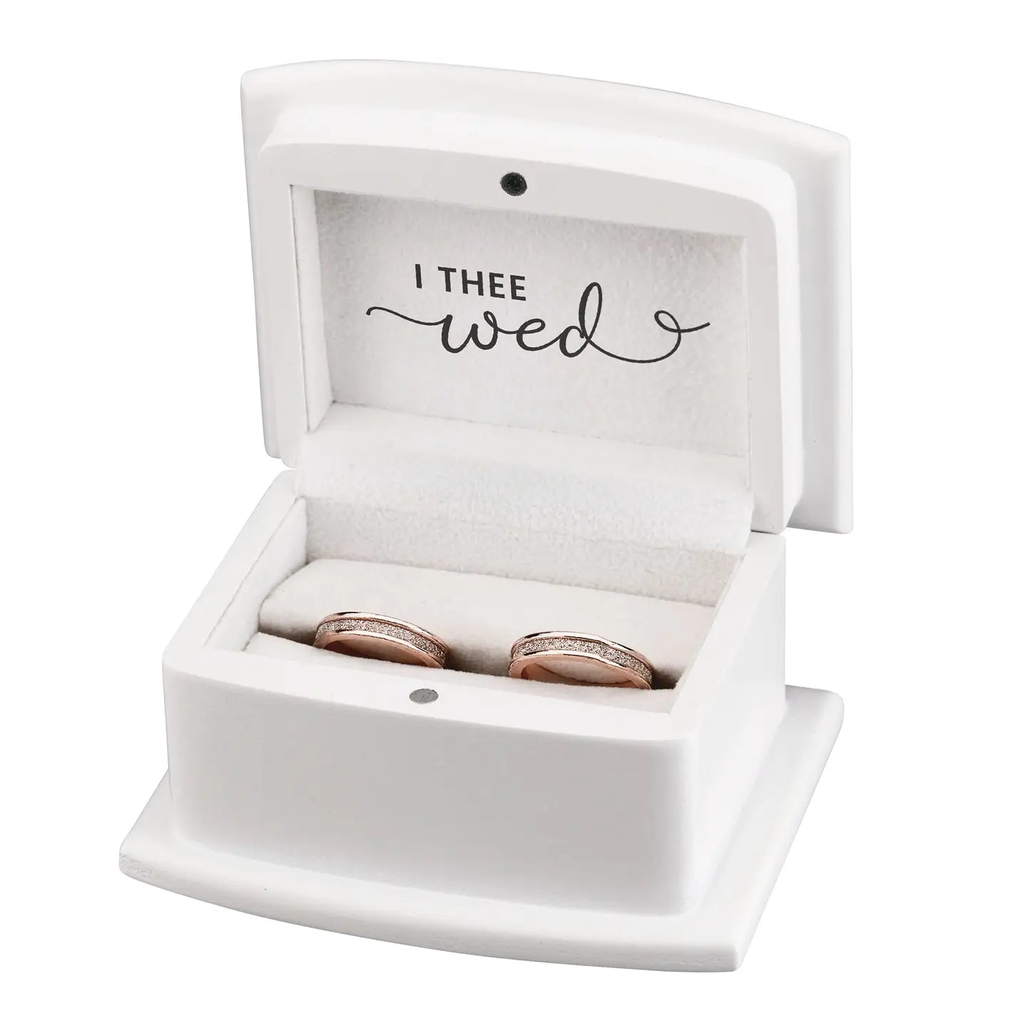 White Ring Box Ring Pillow Alternative - Zinnias Gift Boutique