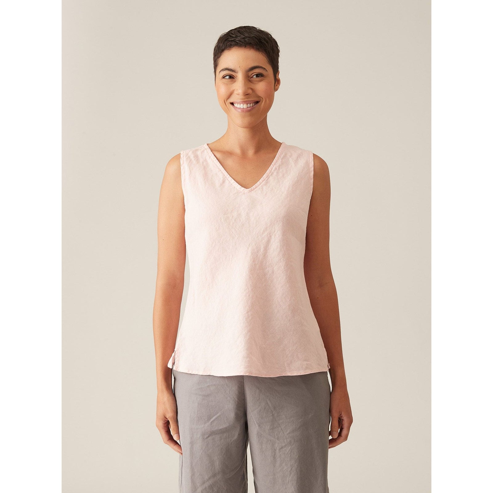 V-Neck Bias Tank Top - Zinnias Gift Boutique