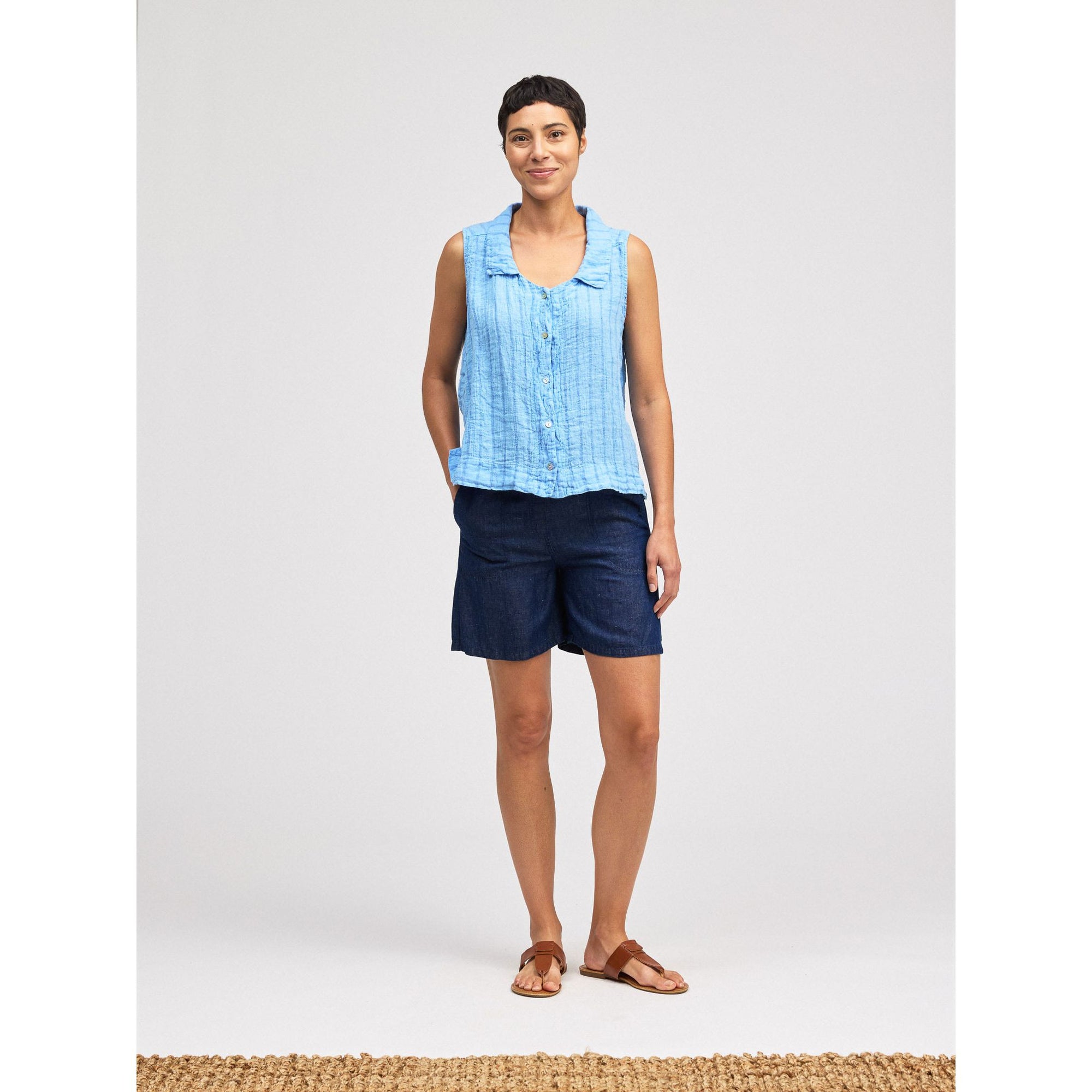 Sleeveless Shirt - Zinnias Gift Boutique