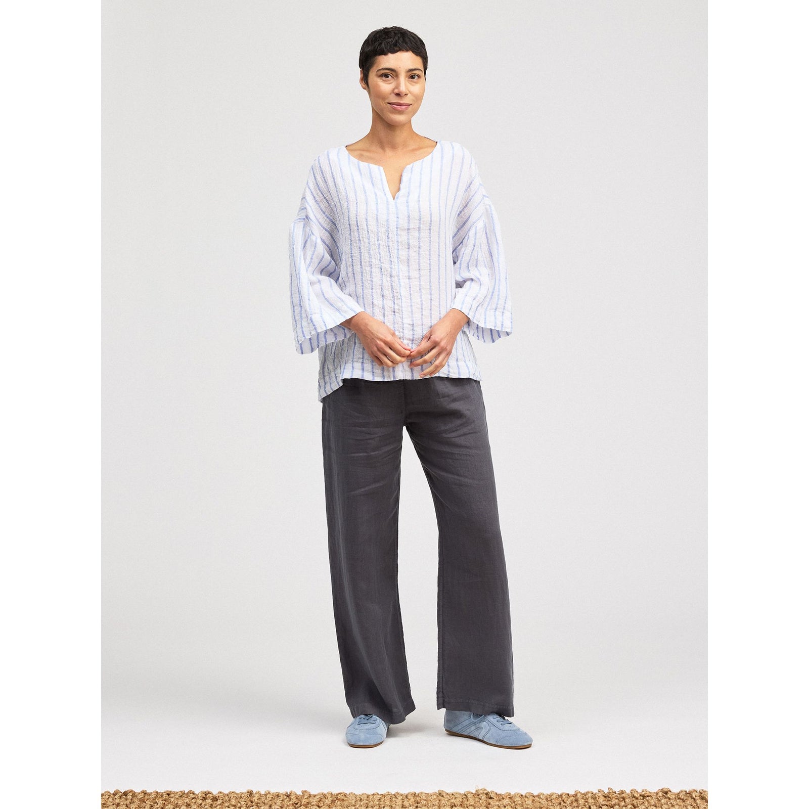 Split Neck Pullover - Zinnias Gift Boutique