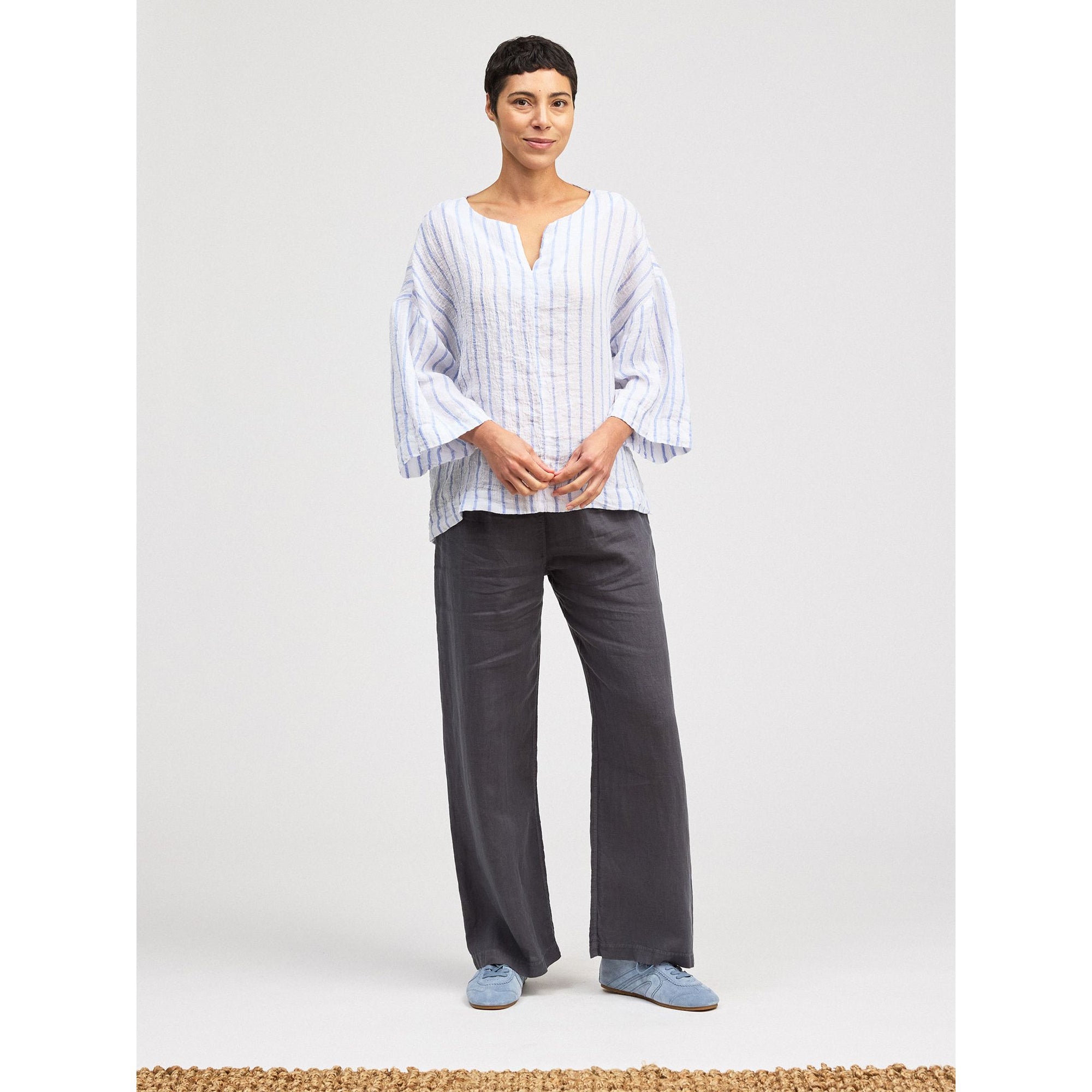 Split Neck Pullover - Zinnias Gift Boutique