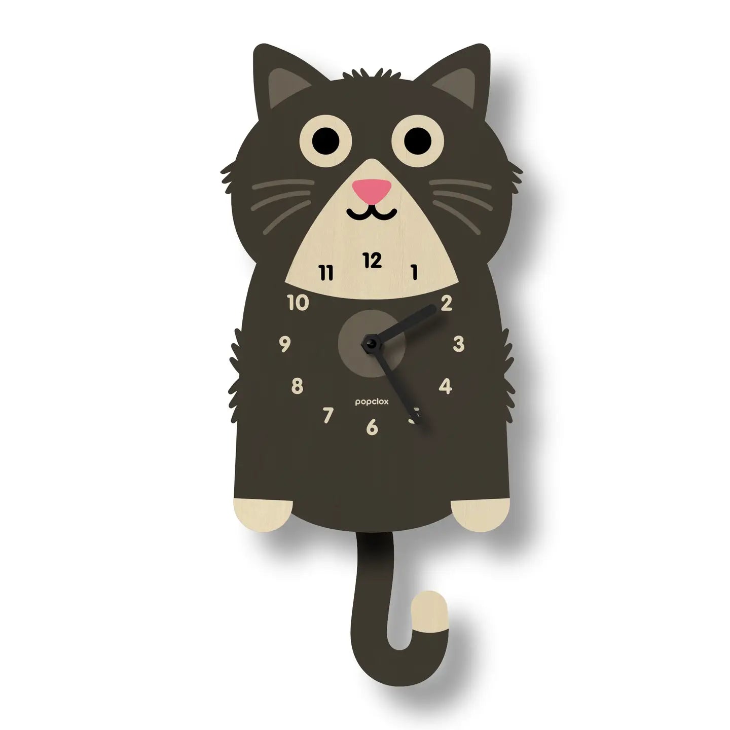 Kitten Pendulum Clock - Zinnias Gift Boutique