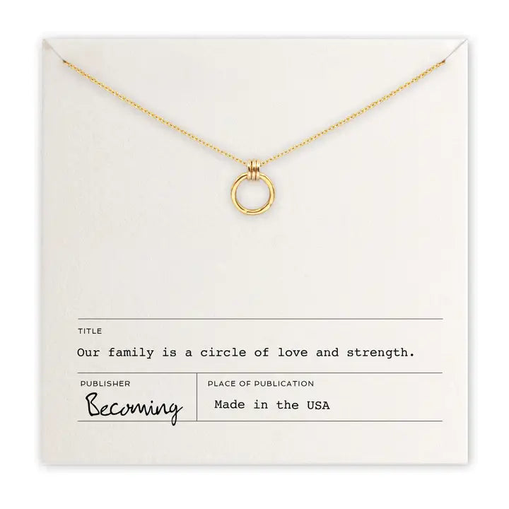 Family Circle Necklace - Zinnias Gift Boutique