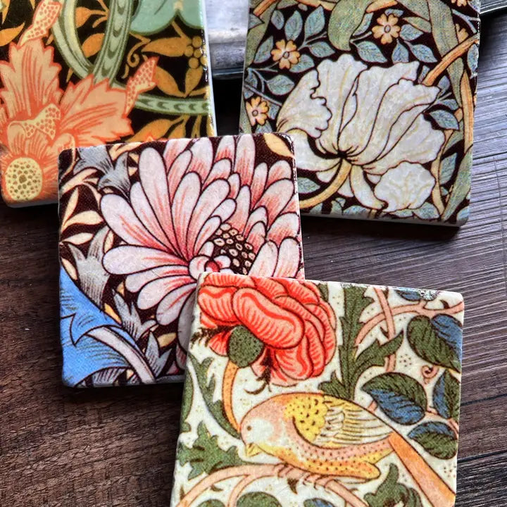 Peachy, Peachy Stone Coasters - Zinnias Gift Boutique