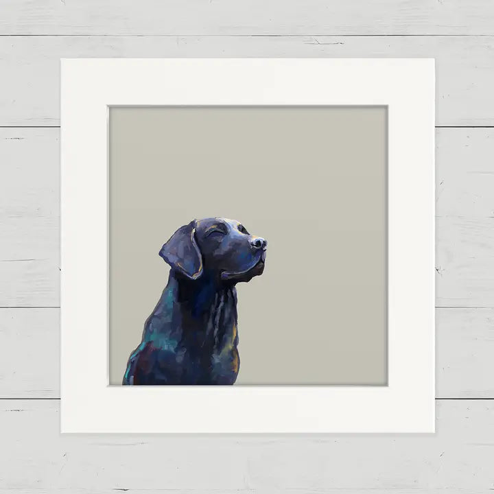 Black Lab Moment Happy Square - Zinnias Gift Boutique