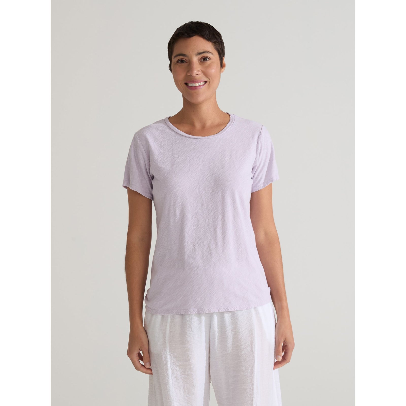 S/S Bias Tee - Zinnias Gift Boutique